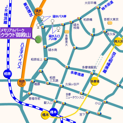 メモリアルパーククラウド御殿山 霊園地図 霊園・墓石の須藤石材