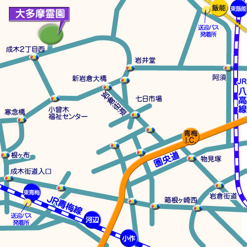 大多摩霊園　霊園地図　霊園・墓石の須藤石材