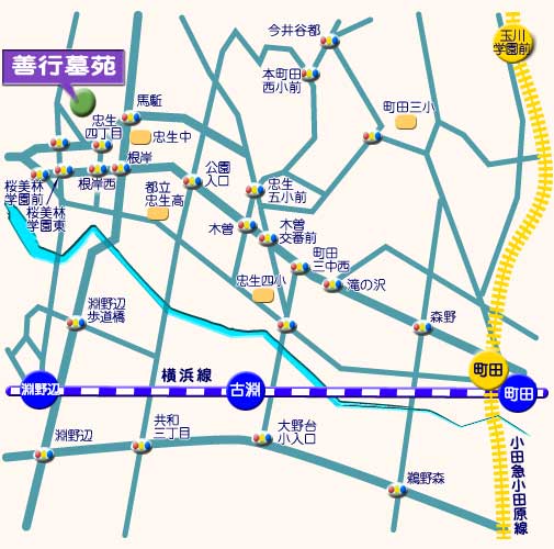 善行墓苑 霊園地図 霊園・墓石の須藤石材